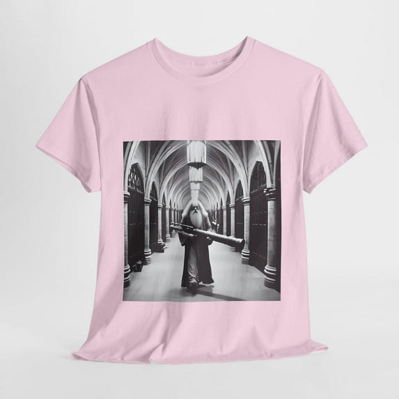 Dumbledore Rocket Launcher Harry Potter Unisex T-Shirt, Light Pink Color, Size 2XL