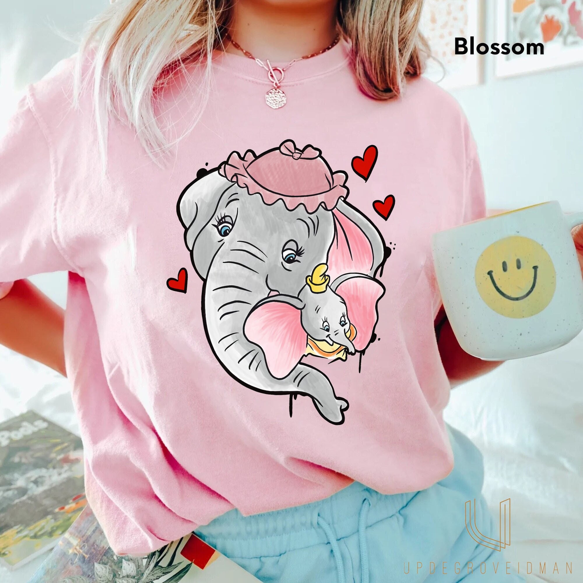 Dumbo And Mom Shirt, Dumbo Shirt, Dumbo Elephant Shirt, Disney Woman