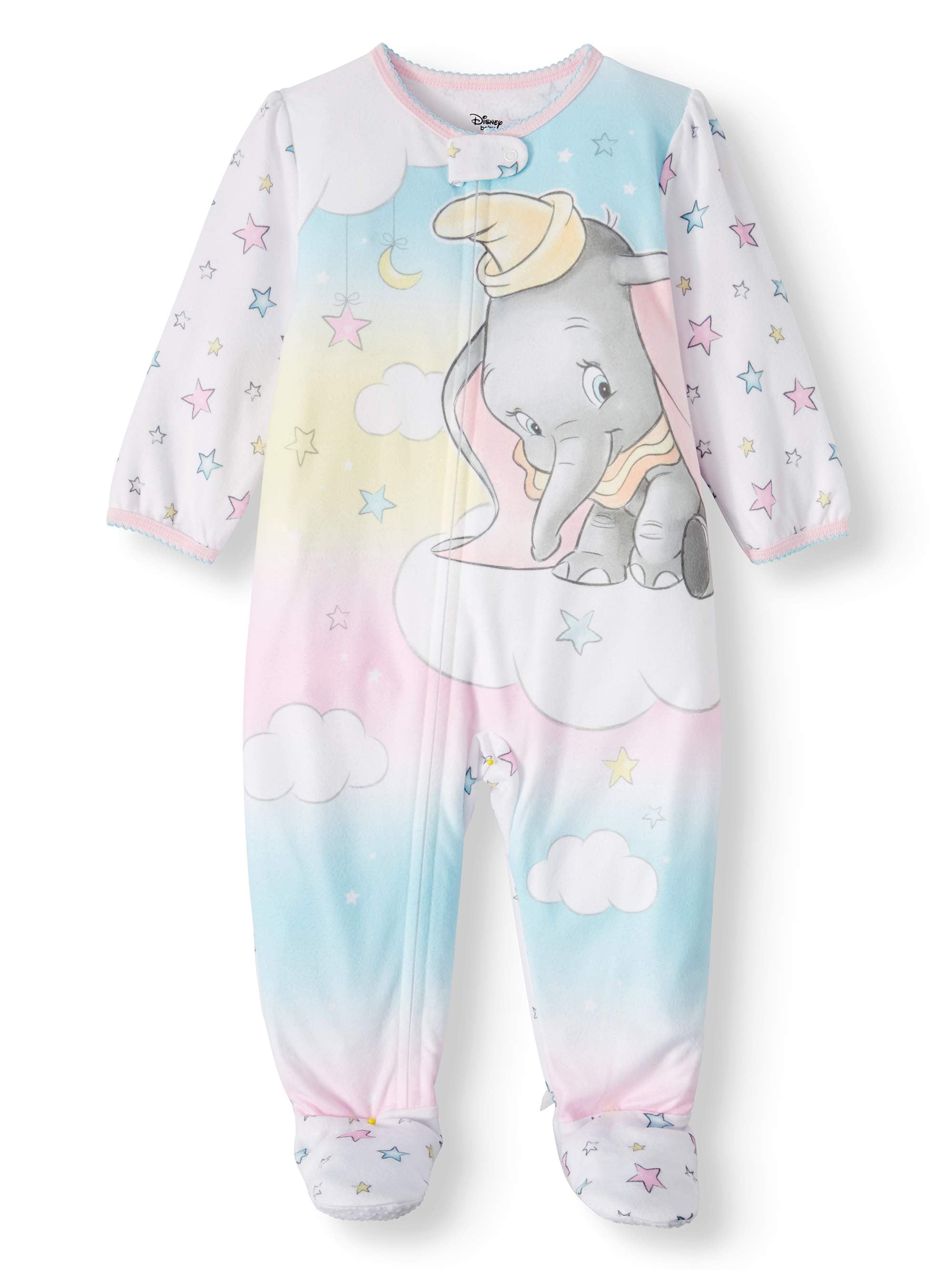 Dumbo Baby Girl Microfleece Blanket Sleeper Pajamas