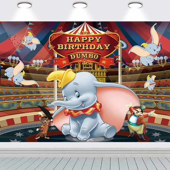 Dumbo Background Backdrop Taspestry Birthday Post Banner Party Supplies Wall Decor