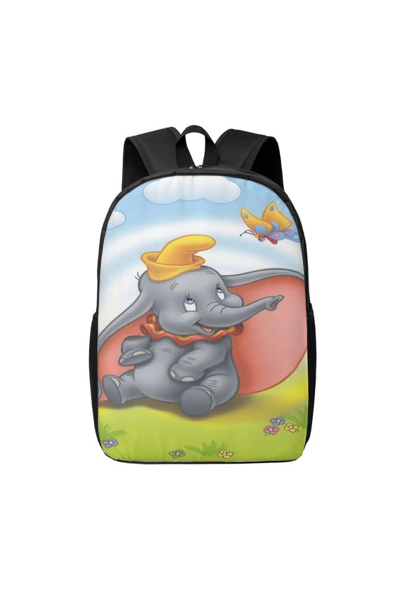 Dumbo Backpack 17 Inch Cute Cartoon Casual Students Laptop Bags Bookbag Lightweight Travel School Shoulder Bag Daypack