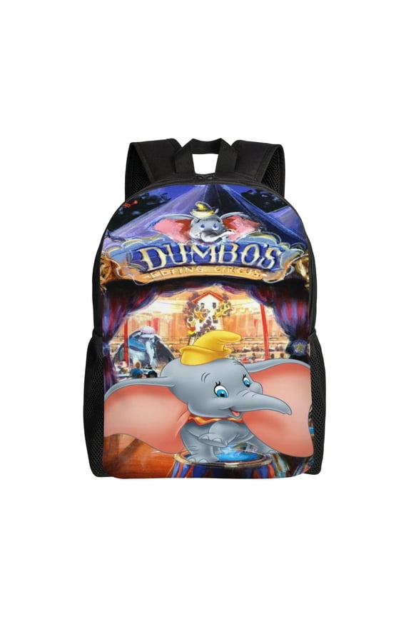 Dumbo Backpack Cartoon Casual Students Laptop Bags Bookbag Lightweight Travel School Shoulder Bag Daypack
