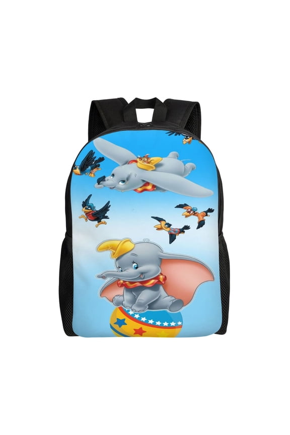 Dumbo Backpack Cartoon Casual Students Laptop Bags Bookbag Lightweight Travel School Shoulder Bag Daypack