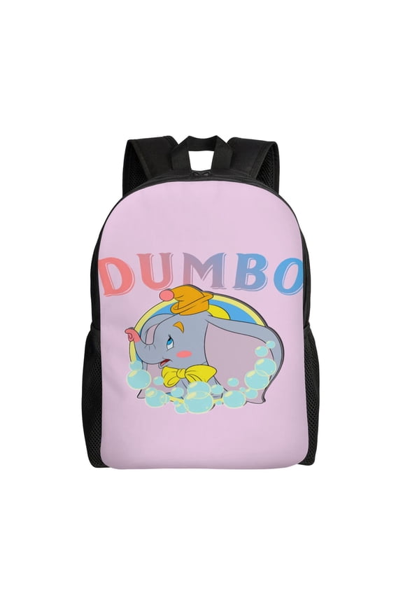 Dumbo Backpack Cartoon Casual Students Laptop Bags Bookbag Lightweight Travel School Shoulder Bag Daypack