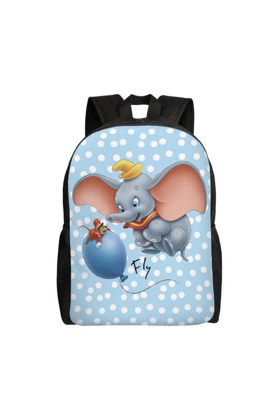 Dumbo Backpack Cartoon Casual Students Laptop Bags Bookbag Lightweight Travel School Shoulder Bag Daypack
