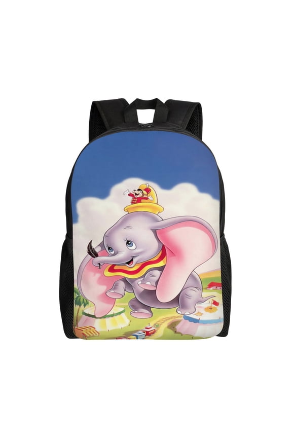 Dumbo Backpack Cartoon Casual Students Laptop Bags Bookbag Lightweight Travel School Shoulder Bag Daypack