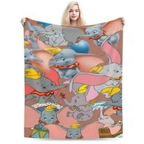 Dumbo Boys Girls Blanket Super Soft Cozy Warm Plush Throw Blanket, Lightweight Fuzzy Flannel Blankets for Couch Sofa Bed Travel and Camping Gifts 40"X30"