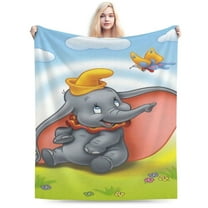 Dumbo Boys Girls Blanket Super Soft Cozy Warm Plush Throw Blanket, Lightweight Fuzzy Flannel Blankets for Couch Sofa Bed Travel and Camping Gifts 40"X30"