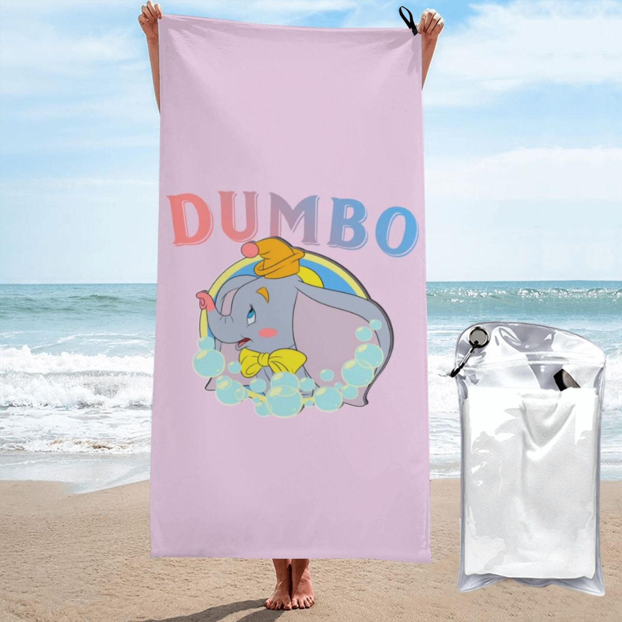 Dumbo Cartoon Quick Drying Bath Towel Microfiber Swimming Beach Towel For Daily Use 27.5 X55 Walmart