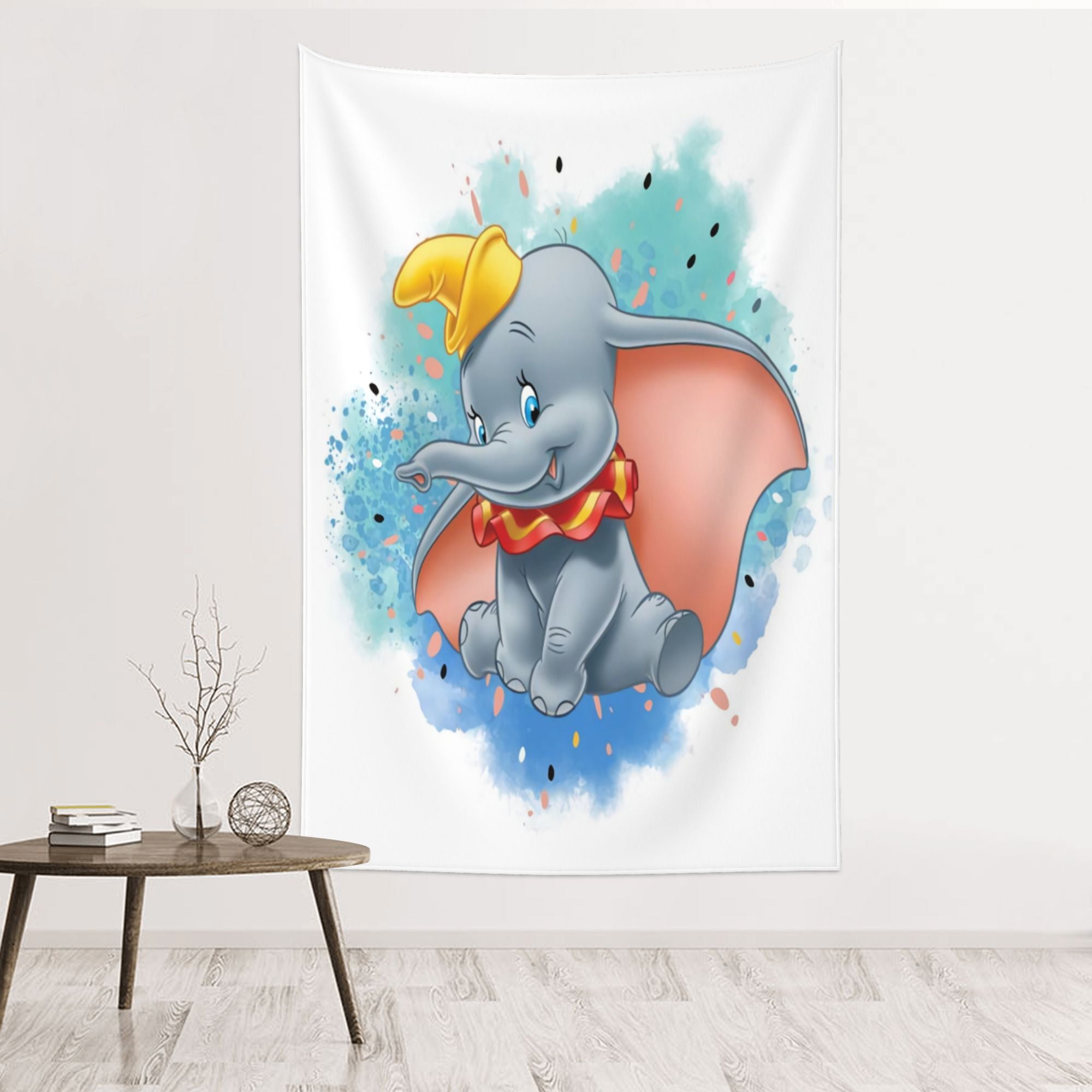 Dumbo Cartoon Tapestry Wall Hanging, Fashion Printed Poster Tapestries