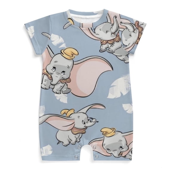 Dum-b Newborn Baby Romper Clothing Infant Summer Baby Climbing Clothes Outfit for Boys Girls