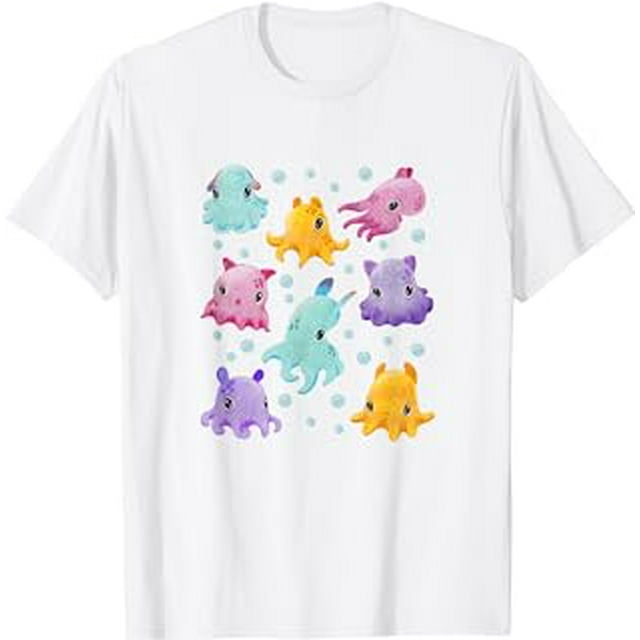 Dumbo Octopus, Cute Octopus Gift, Cute Watercolor Octopuses T-Shirt ...