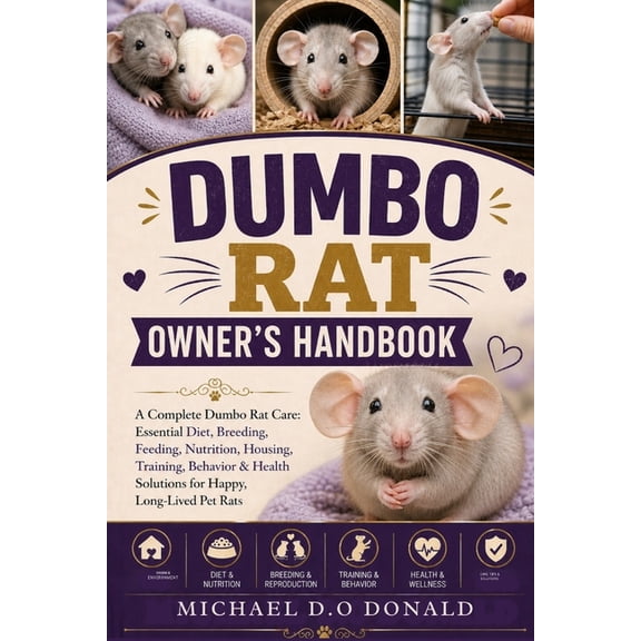 Dumbo Rat Owner's Handbook: A Complete Dumbo Rat Care: Essential Diet, Breeding, Feeding, Nutrition, Housing, Training, , (Paperback)
