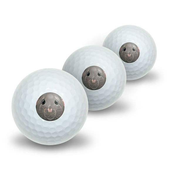 Dumbo Rat - Pet Mouse Rodent Novelty Golf Balls 3 Pack