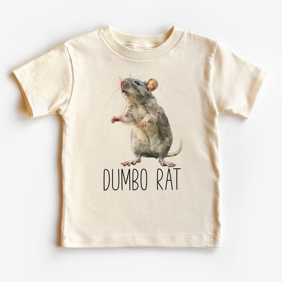 Dumbo Rat Toddler Shirt - Cute Educational Rat Species Kid'S Clothing - Favorite Pet Shirts - Boho Toddler & Youth Tee TODDLER SHORT SLEEVE TEE BELLA CANVAS 3001T