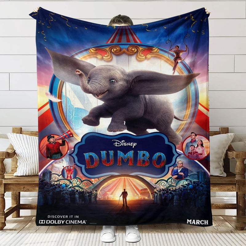 Dumbo Throw Blanket Gifts for Fans Lover Girls Boys Women Present Hoodie Him Bed 60"x80"