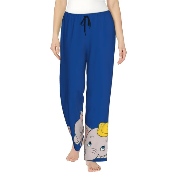 Dumbo Women's Pajama Pants Ultra Soft Comfy Sleep Lounge Pants Cartoon Print Lightweight Casual Bottoms Loungewear