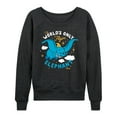 thumbnail image 1 of Dumbo - Worlds Only Flyin Elephant - Women's Lightweight French Terry Long Sleeve Shirt, 1 of 5