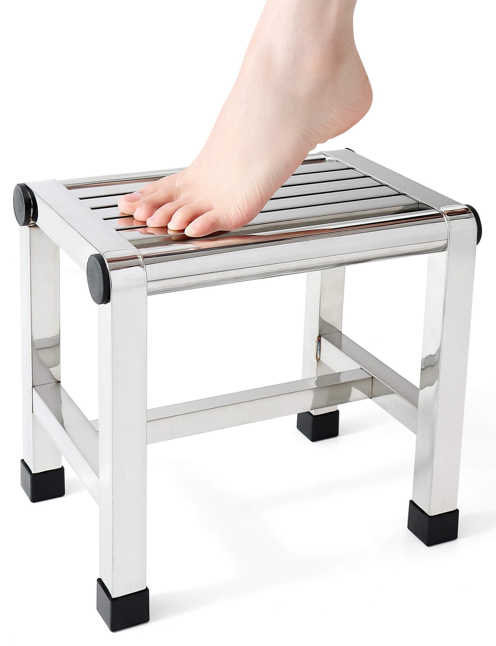 Dumbpec Shower Foot Stool Rest Shaving Legs Inside Bathroom Small Step ...