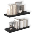 thumbnail image 1 of Dumekko 12 Inch Deep Floating Shelves for Wall, 30" W x 12" D x 1.2" H 2 Pack Floating Shelves Large Storage Space Wall Mount Shelf for Living Room, Kitchen, Bathroom, Black, 1 of 6