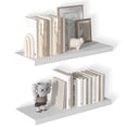 thumbnail image 1 of Dumekko 12 Inch Deep Floating Shelves for Wall, 30" W x 12" D x 1.2" H 2 Pack Floating Shelves Large Storage Space Wall Mount Shelf for Living Room, Kitchen, Bathroom, White, 1 of 8