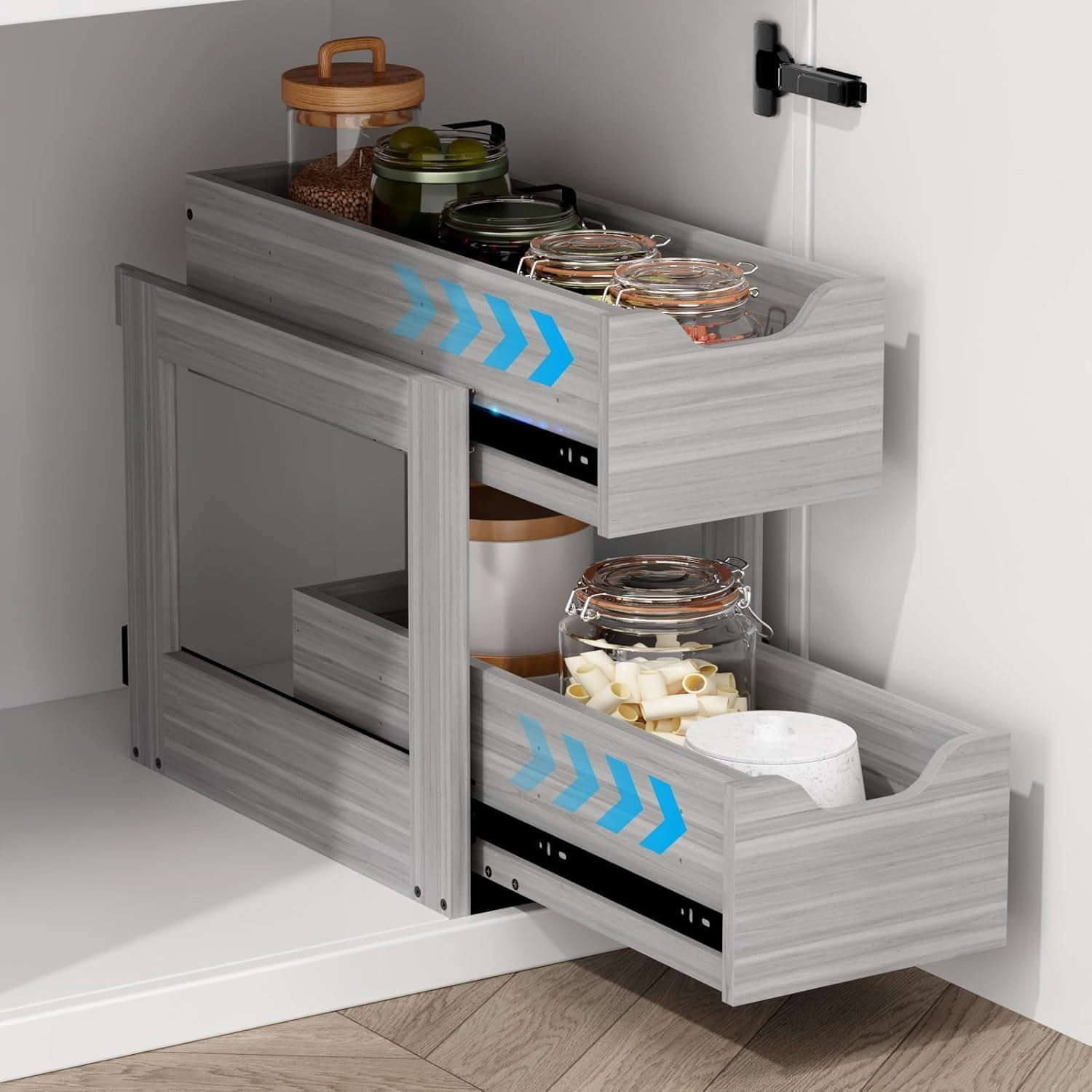 Dumekko Pull Out Drawers For Cabinets, 9.7