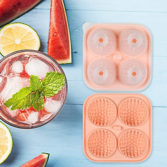 Dumesh Golf Gifts Ball Ice Maker Mold, Large Sphere Round Ice Cube Mold For Whiskey Cocktails And Homemade Drinks To Keep Drinks Cold