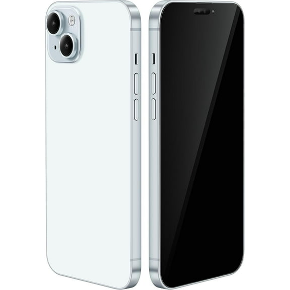 Dummy Fake Prop Phone Compatible with iPhone 15/15 Plus Non-Working Store Display Phones Kids Pretend Play Phone That Look Real (for 15 Blue Blackscreen)