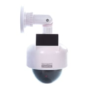 Dummy Fake Security Camera, with LED Light at Night, for Home and Businesses Security Indoor/Outdoor Waterproof