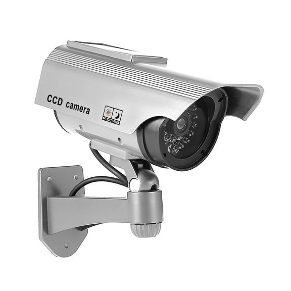 Dummy Fake Security Camera - Flashing Red LED - Indoor/Outdoor Home and Business Protection