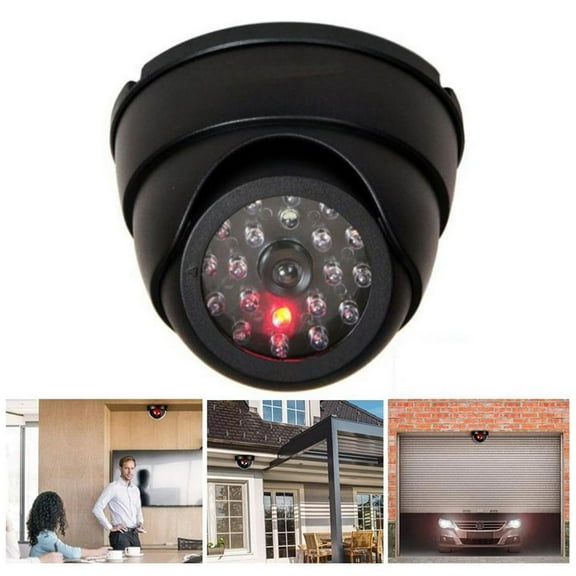 Dummy Fake Surveillance Security CCTV Dome Camera with LED Blinking Real