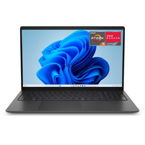 Dell DC15255 15.6-inch FHD Touchscreen Laptop, AMD Ryzen 5-7530U, 8GB RAM, 512GB SSD, Carbon Black