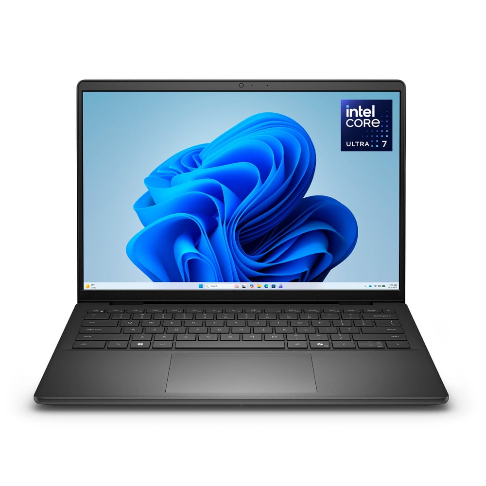 Dell D14260 14-inch FHD+ Laptop, Intel Core Ultra 7 255U, 16GB DDR5, 512GB SSD, Carbon Black