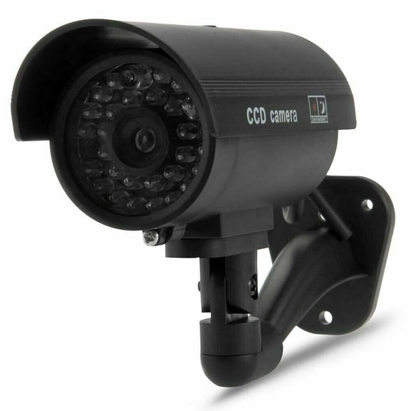 Dummy Surveillance with Flashing LED Fake Simulation Realistic Camera for Supermarket Hotel Parking Library Office Warehouse Residential