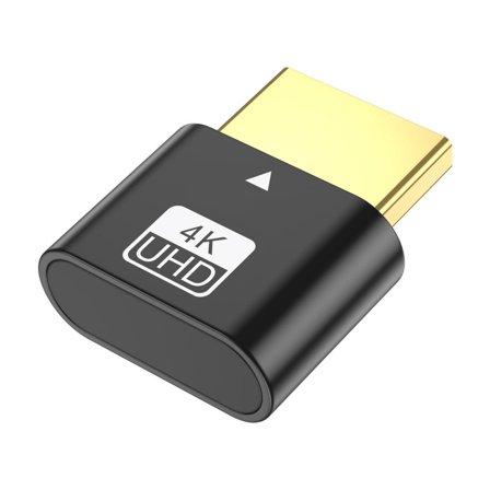 Dummys Plug Adapter With EDID Emulator For 4K 60Hz Multi-Monitor Headless GPU Optimization