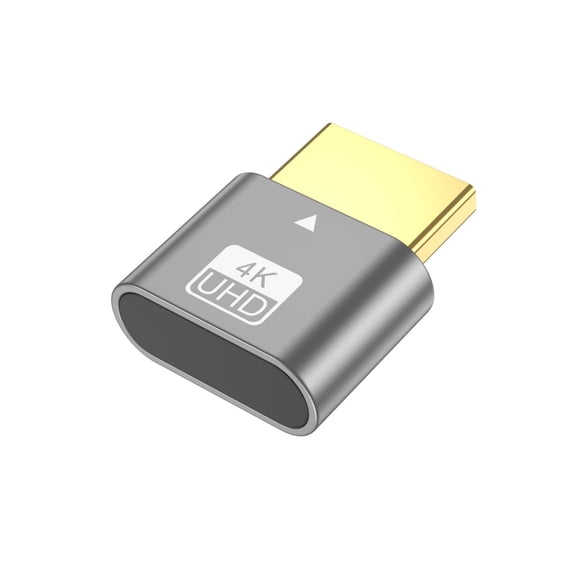 Dummys Plug Adapter With EDID Emulator For 4K 60Hz Multi-Monitor Headless GPU Optimization