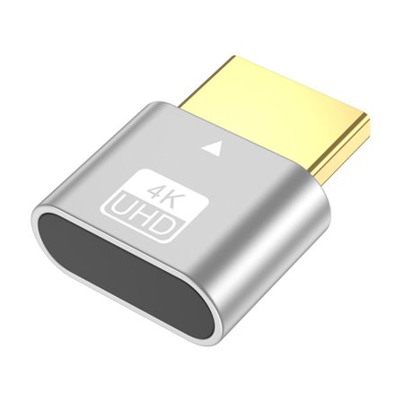 Dummys Plug Adapter With EDID Emulator For 4K 60Hz Multi-Monitor Headless GPU Optimization