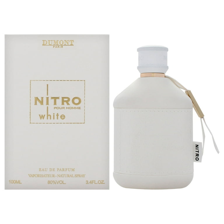 Dumont Nitro White, 3.4 oz EDP Spray, Oriental Floral Fragrance