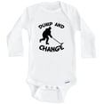thumbnail image 1 of Dump And Change Funny Hockey One Piece Baby Bodysuit (Long Sleeve), 3-6 Months White, 1 of 1