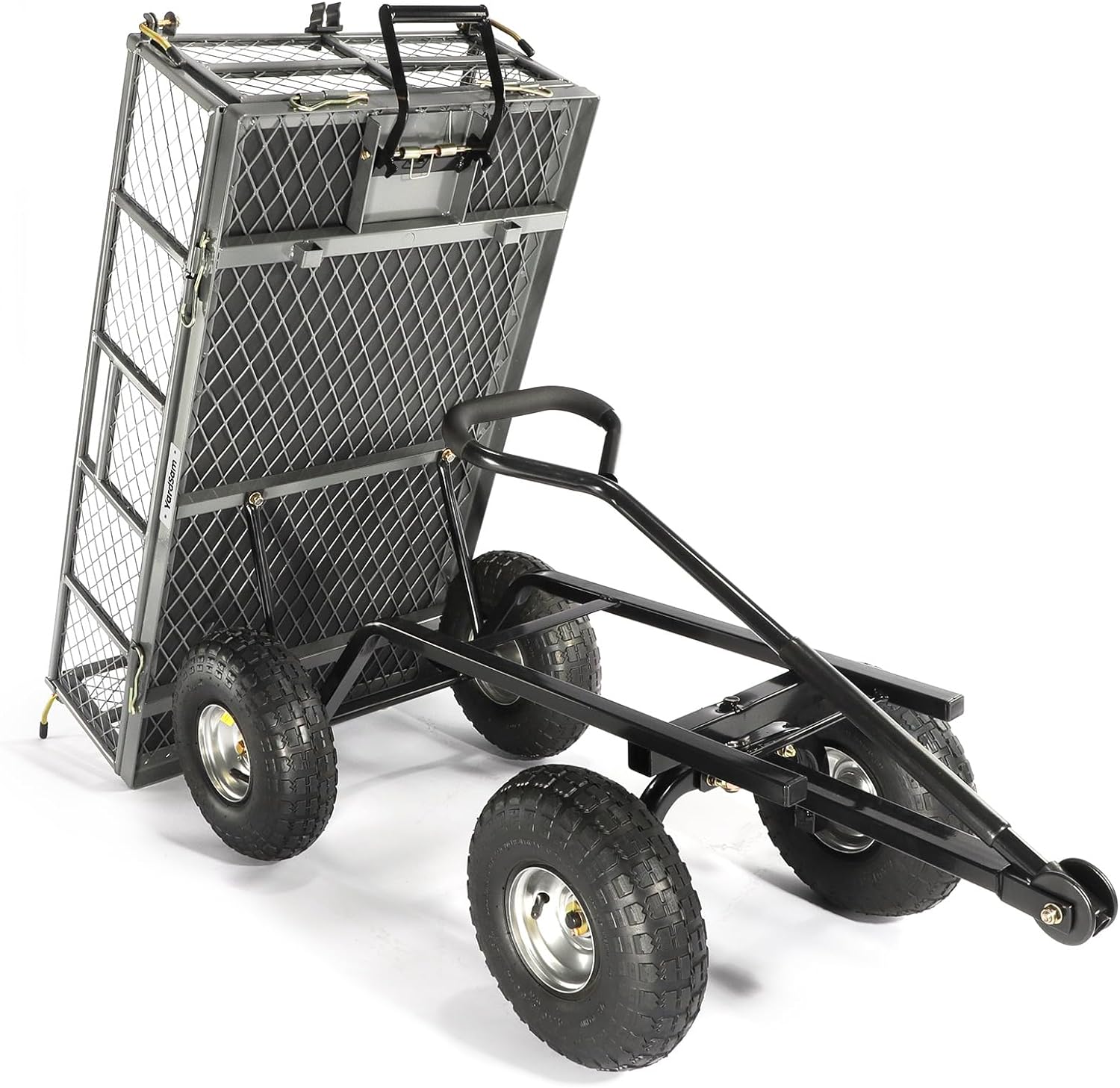 Dump Garden Carts 800 Lb Capacity, Heavy Duty Steel Garden Carts And