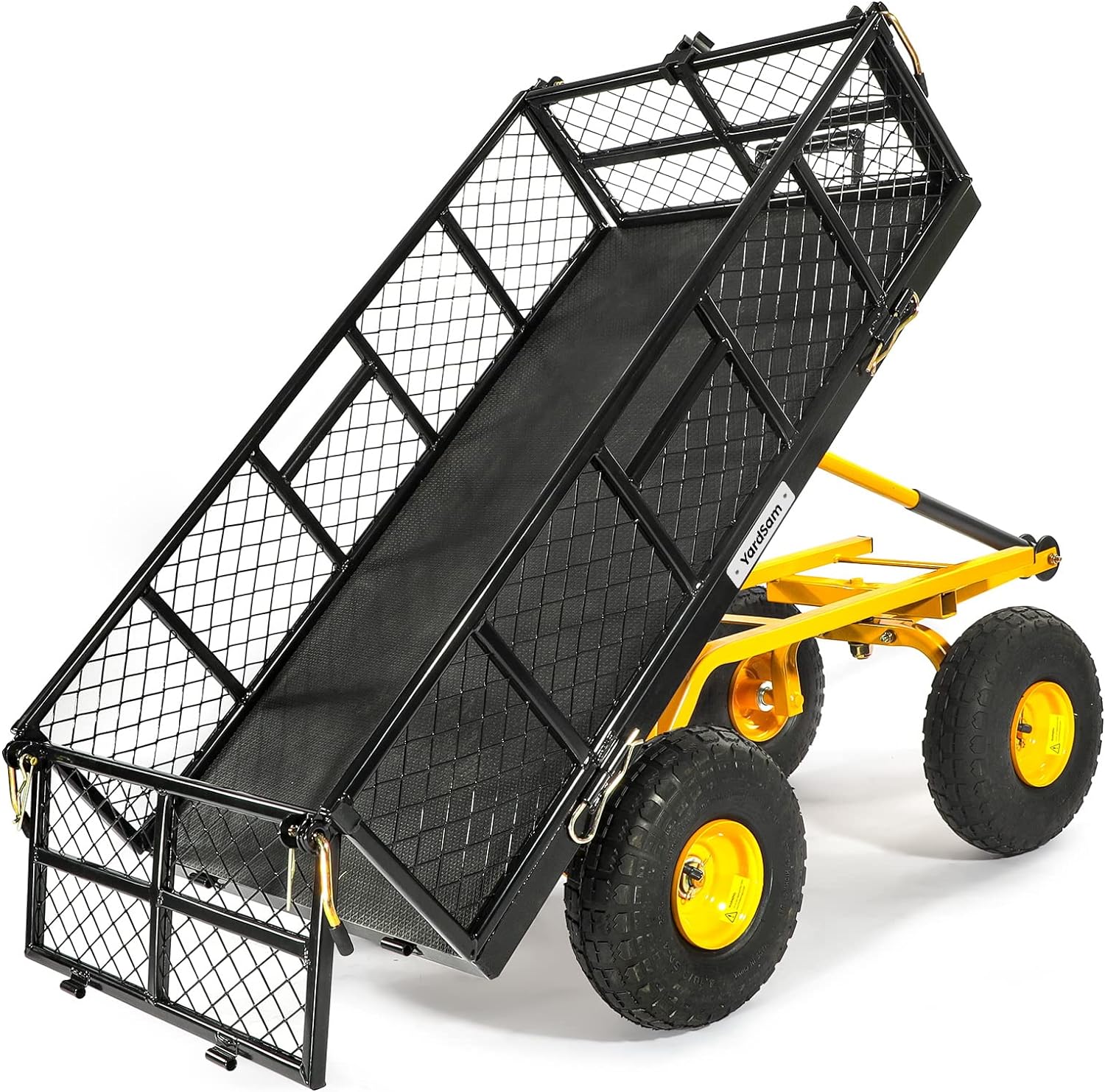 Dump Garden Carts 800 Lb Heavy Duty Steel Garden Carts And Wagons, With