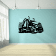thumbnail image 1 of Dump Truck Big Trucks Silhouette Dumping Truck Dumping Trailer Silhouette Truck Vinyl Wall Art Wall Sticker Wall Decal Home Kids Room Truck Boys Room Wall Décoration Design Wall Décor Size(22x30 inch), 1 of 3