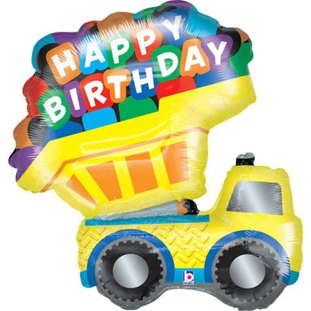 Dump Truck Jumbo 33" Foil Balloon