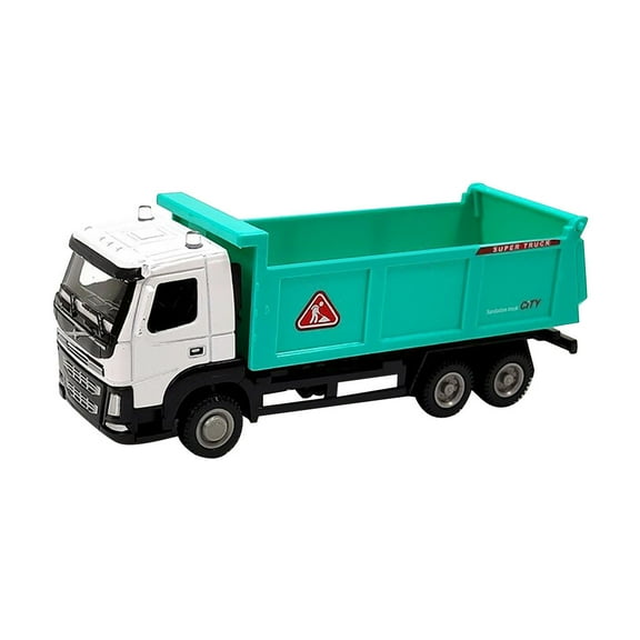 Educational Toys - 1:50 Truck Toys Trailer Alloy Car Model Ump Trailer Truck Vehicles Toys 5.8''Dump Truck Toys Diecastd Model Car Finished Truck Desktop Decorations Christmas Gifts(Green)