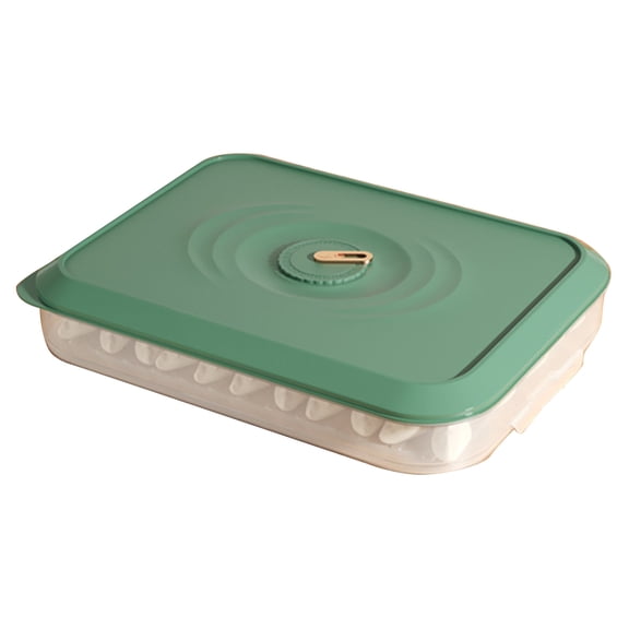 Dumplin Storage Box Large Capacity Multi Layer Stackable Food Organizer