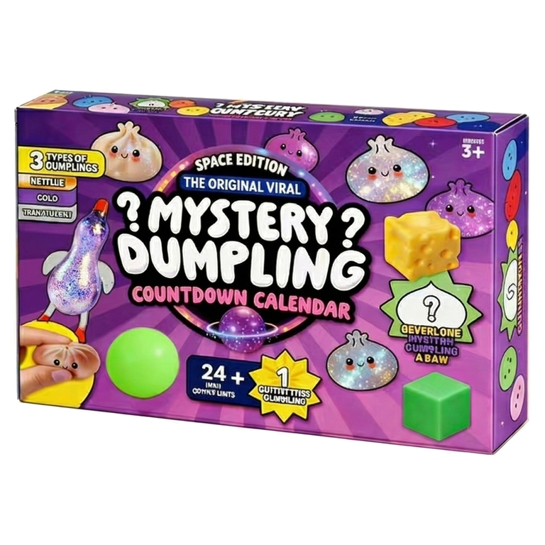 新品即発送 Surprise Countdown Calendar Dumpling Advent Calendar, Anxiety Relief Fidget, Soft Squeeze