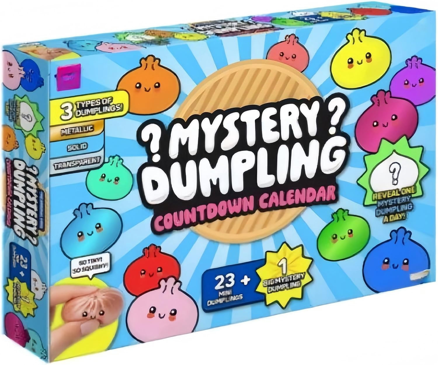 Dumpling Advent Calendar, Anxiety Relief Fidget, Soft Squeeze Decompression Dough, Ideal For Adults, Fun Gifts For Stress-Free Moments
