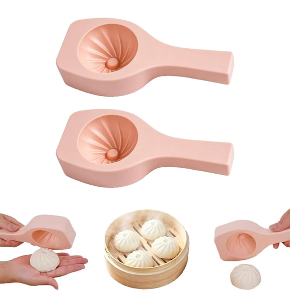 Dumpling Cake Pop Mold, Dumpling Silicone Mold, 3pc 3D Bun Shape Non-Stick