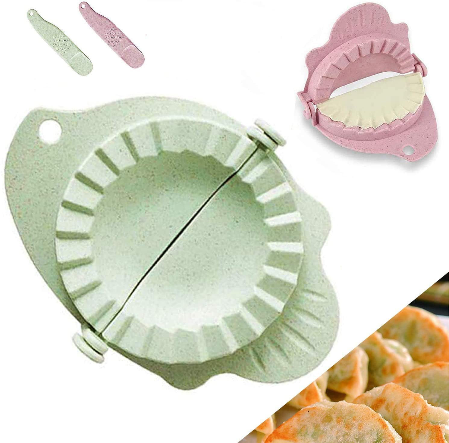 Dumplings Maker, 8 Packs Stainless Steel Empanada Press Mold Kit