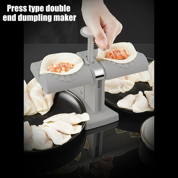 Dumpling Maker Empanada Maker Press Semi-automatic Double Head Dumpling Maker Machine